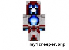 Sapphire assassin creeper - сапфировый крипер-убийца скин для minecraft. Скриншот №1