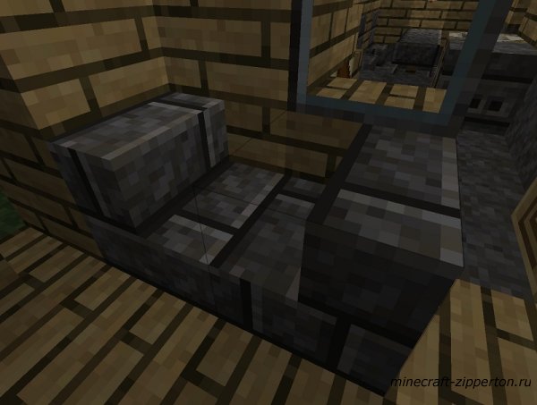 Стол, кровать, скамейка, шезлонги, стулья в MineCraft