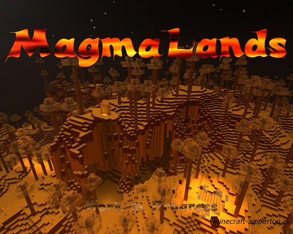 Magma Lands v0.2 [1.3.1/1.3.2] - новый биом "Лава мир"