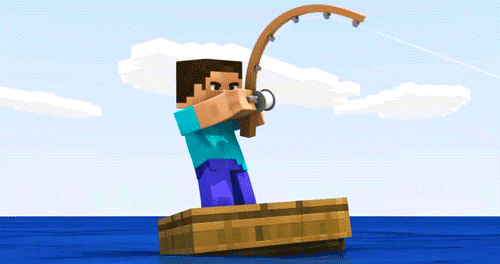 Стив на рыбалке [minecraft анимация]