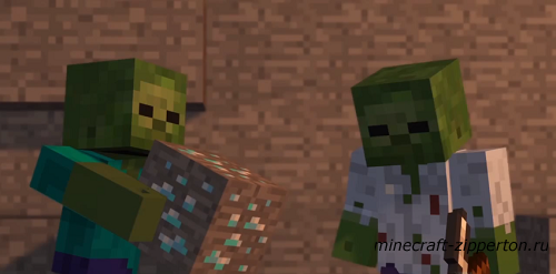 Mining Zombies - A Minecraft Animation [видео]