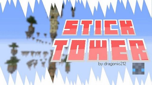 Карта паркур: Stick Tower для Майнкрафт