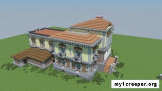 Large house карта для minecraft. Скриншот №1