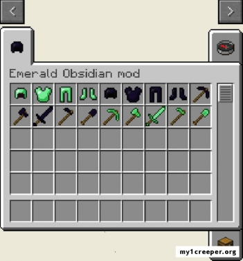 Emerald and obsidian tools [1.8] [1.7.10]. Скриншот №1