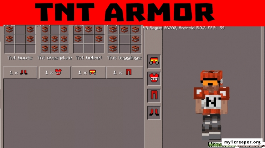 Мод especial armor mod для minecraft pe 1.0 0.17.0. Скриншот №6