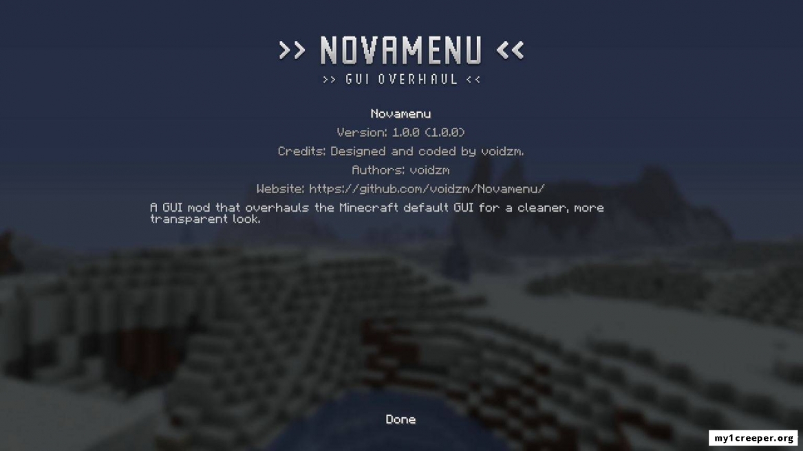 Novamenu мод для minecraft 1.6.4/1.6.2/1.5.2. Скриншот №2