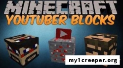 Youtuber blocks мод для minecraft 1.6.4