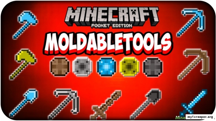 Мод moldable tools mod для minecraft pe 1.1