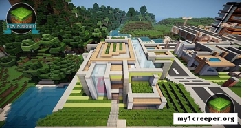 Minecraft современный дом  [1.7.9]. Скриншот №2