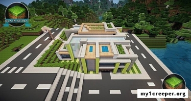 Minecraft современный дом  [1.7.9]. Скриншот №3
