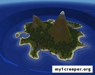 Карта затонувший остров