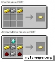 Мод iron pressure plate для майнкрафт 1.5.2