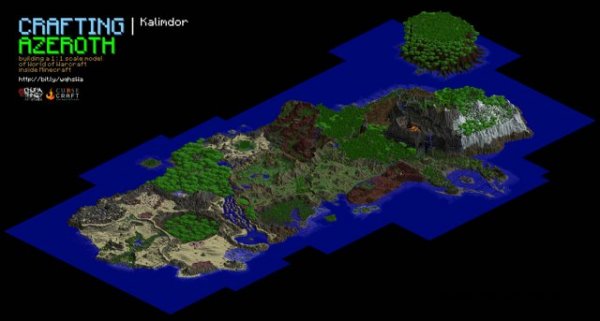 World Of Warcraft воссоздан в Minecraft