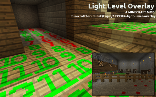 Мод Light Level Overlay Reloaded 1.8