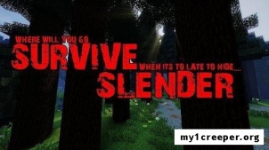 Survive slender 1.8 карта для minecraft. Скриншот №1